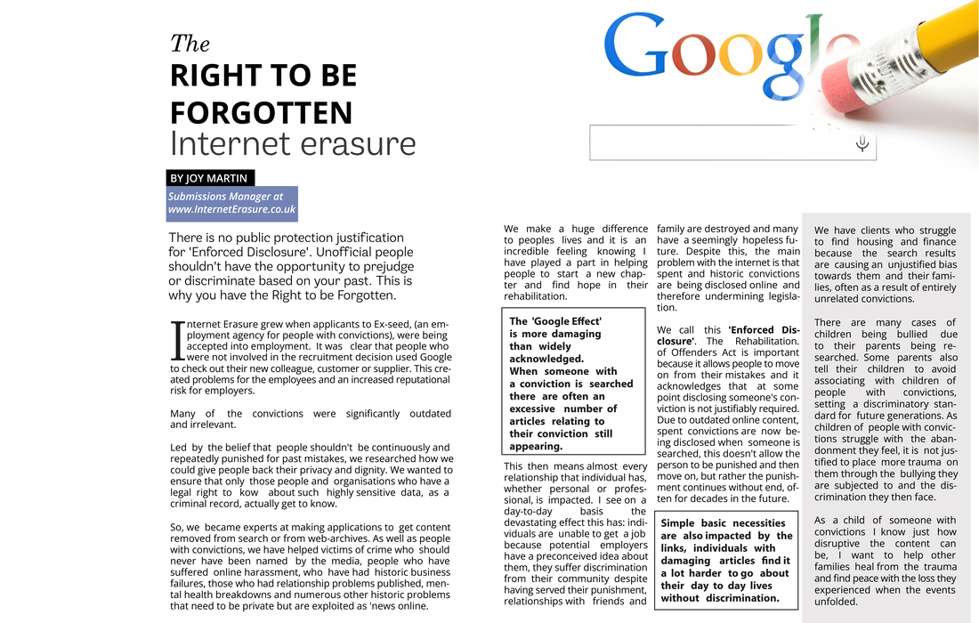Right to be Forgotten Experts UK 